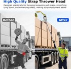 2-in-1 Strap Thrower Head With Extension Pole   V-shaped Edge Protector