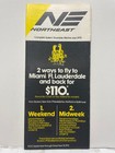 1972 Northeast Airlines Timetable Calendar Travel Brochure