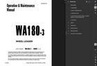 Komatsu Wa180-3 Wheel Loader Service Engine Repair Owners Manuals Pdfs On Usb