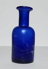 Rare Antique Inkwell From The 1800s cobalt Glass