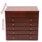 6 Layers Large Wooden Jewelry Storage Box Vintage Wooden Jewelry Organizer