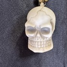 Skull Beaded Necklace Lot 10 Halloween Mardi Gras Gasparilla Party Favor Plastic