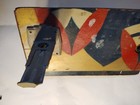 Vintage Wood Rail Pinball Machine Front Coin Box Door W  5 Cent Coin Mechanism