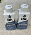 2 Pack Rit All-purpose Liquid Dye  Denim Blue For Jeans 8 Fl Oz Each 06023 New