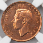 Canada 1952 Small Cent Coin - Ngc Gem Uncirculated Ms-66 Red