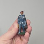 Vintage Lead Metal Railroad Figures Lot Of 3 Mechanic Conductor