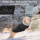 Warm Dog Coats For Large Dogs Waterproof Dog Jacket Reflective Pet Fleece Vest W