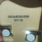 H  fner Shorty Electric Guitar Hct-sh Yellow Solid Body 6 String With Gig Bag