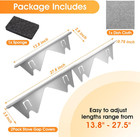 2 Pack Stainless Steel Stove Gap Covers  Adjustable Stove Counter Gap Filler Bet