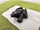 Authentic Antique Wyatt Mfg Salina Kansas Cast Iron Advertising Frog Paperweight
