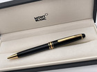 Original Montblanc Meisterstuck 164r Classique Ballpoint Pen Gold Finish-new Box