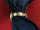 Scarf Slide   Wild Rag Slide  Gem Saloon  Tombstone  Ariz   Brass
