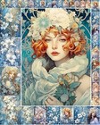 Decoupage Paper Pack  35 Sheets 6 x8   Gorgeous Elegant Women With Snowy 