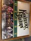 1991 Kentucky Tavern Derby Whiskey Horse Racing Mirror Advertising  16x20vintage