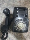 Kellogg Itt Dk-591-9-lr Black Rotary Dial Desk Telephone W Handset   Coiled Cord