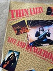 Thin Lizzy 1978 Vintage Promo Poster Live And Dangerous 35x23 Warner Bros Rare