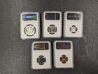1964 5-coin Pf 69 Silver Proof Set-half Dollar  Quarter  Dime  Nickel  Cent Ngc 