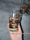 Vintage 1950   s Davy Crockett Glass Tumblers  Hazel Atlas