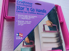 Vintage Craftstor Stor N Go Portable Sewing Crafting Carrier Plastic Handle Pink