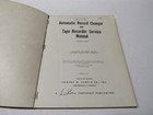 Automatic Record Changer Service Manual   Tape Service Manual Vol 9 C1957  Sams