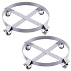 2x 55 Gal Drum Dolly 1000lbs Heavy Duty Barrel Dolly Cart Drum Caddy W 4 Casters