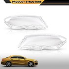 Headlight Lens Cover Pair Fit Benz Cla Class W117 2013-2016