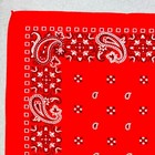 Vintage Bandana Red And White Paisley Design Cotton Rn13960 Made In Usa
