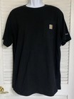 Lot Of 2 - Carhartt Men s Force Relaxed Fit S s Pocket T-shirt  Large  Black