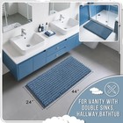 Yimobra Long Bathroom Rugs Non Slip Washable 44x24 Inch - Ultra Soft Absorbent B