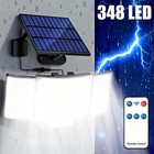 2 Pack Solar Motion Sensor Lights Outdoor Garden 348 Led Security Landscape Lamp