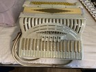 Vintage Titano Accordion Made In Italy Pearl White Model Ideal 17 Inch