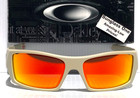 Oakley Gascan Matte Sand Tan Polarized Galaxy Ruby Mirror Sunglass 9014-e1