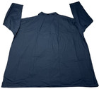 Lab Coat Unisex  7xl  Navy 3 Pockets Plastic Buttons Long Sleeves Medical Nwot