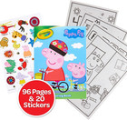 Peppa Pig Coloring Book With Stickers  Gift For Kids  96 Pages  Ages 3  4  5  6