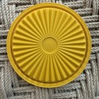 Tupperware Lid 812 For 811 Canister Yellow Gold Instant Seal Servalier Starburst