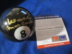 Willie Mosconi Autographed 8 Ball Psa Coa Professional Pool Player