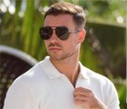 Classic Aviator Sunglasses For Women Men Trendy Oversized Metal Frame Uv400