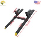 2000lbs Pallet Forks Clamp On Tractor Forks 43  W adjustable Bucket Forks