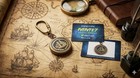 Antique Style Nautical 50 Years Perpetual Calendar Keychain Antique Key Rings