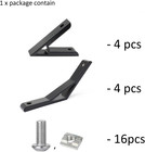 4 Set 45   135 Degree 2020 Aluminum Extrusion Corner Angle Brackets