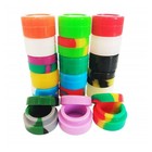 2ml Silicone Container Mixed Color Case 100pcs Food Storage Non-stick Round Jar