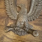 Vintage Heavy Cast Metal Eagle Wall Plaque Patriotic Americana Decor