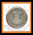 Venezuela Coin  fuerte  5 Bolivares Bs 1936 Silver  900 37 2mm 25gr  Km 24