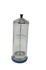 Vintage  Barbicide Barbers Disinfectant Glass Jar Metal Lid And Insert