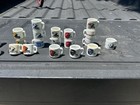 Nfl Football Vintage Mini Miniature Ceramic Coffee Mugs Team Logo Cups-lot Of 37