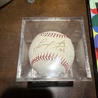 3 Signed Official Major League Baseball Ball W  Display Case