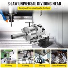Bs-0 Precision Dividing Head With 5  3-jaw Chuck   Tailstock For Milling