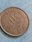 2 Mils 1927 Palestine Coin Km  2 - Uncirculated