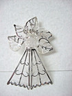 Angel  new Silver Toned Fashion Pin Brooch Necklace Scarf Clip Crystal Mesh 