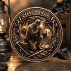Coal Miner Prayer Challenge Coin  Working Class Tribute Memorial Gift Coin